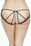 Cage Back Lace Overlay Panty in L/XL