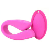 Sexy U Silicone Remote Couples Vibe in Pink