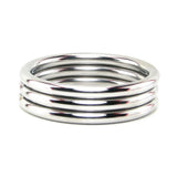 Echo Stainless Steel Triple Cock Ring 1.75 Inch