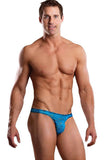 Neon Turquoise Lace Bong Thong in S/M