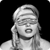 Sex & Mischief Satin Blindfold in Hot Pink