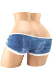 Erotique Denim Tie-Up Bra & Low-Rise Panty in OS