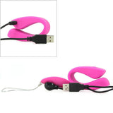 Sexy U Silicone Remote Couples Vibe in Pink