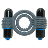 Optimale Vibrating Silicone Double C-Ring in Slate