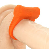 Adam Rechargeable Vibrating Cock Ring in Orange