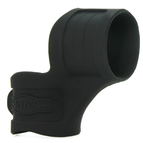 Mr. Big Cock Silicone Cock Ring & Ball Stretcher in Black