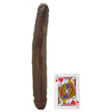 King Cock 12" Slim Double Dildo in Brown