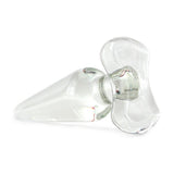 Blown Medium Spade Plug in Clear