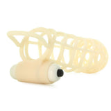 Mack Tuff Vibrating Cock Cage in Flesh