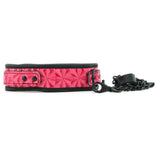 Sinful Collar with Leash in Pink