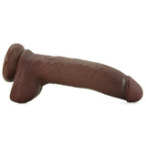 King Cock 9" Cock with Balls in Brown