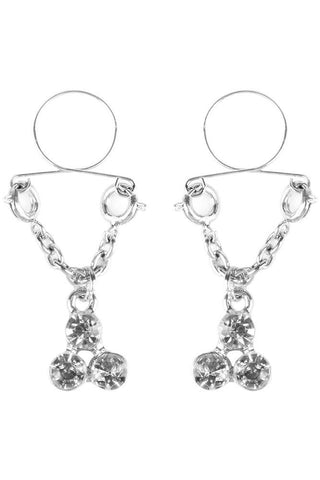 Peekaboos Non-Piercing Nipple Jewelry in Diamond Cluster