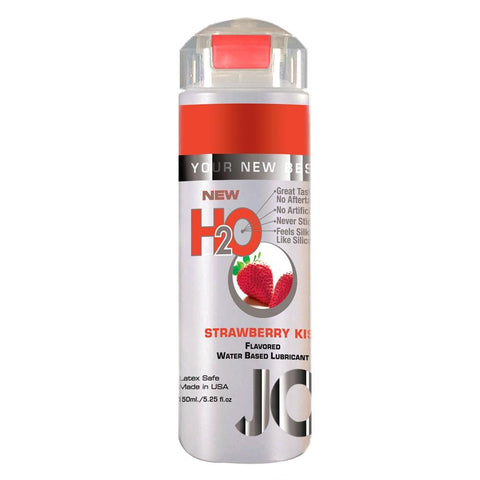H2O Strawberry Kiss Flavored Lubricant in 5.25oz/150ml