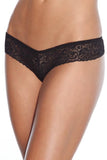 Black Lace Pearl Crotch Panty in OSXL