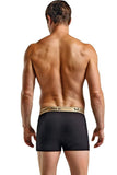 Black Rib Knit Panel Boxers in M