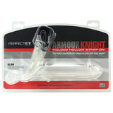 Armour Knight Molded Clear Hollow Strap-On in S/M