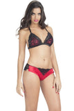 Satin Bralet & Hipster Panty in S/M