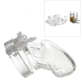 CB-6000S Male Chastity Device Clear in 2 1/2 Inch
