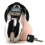 CB-6000 Male Chastity Device Chrome in 3 1/4 Inch