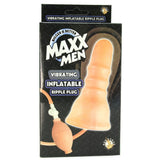 Maxx Men Inflatable Vibrating Ripple Plug in Flesh
