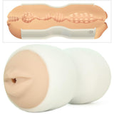 Tight Grip Pussy & Mouth Masturbator in Flesh/White