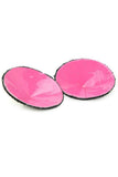 Round Sequin Nipple Covers with Drop Pearl in Black