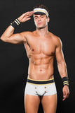 Sailor White Trunks, Cuffs & Hat Set in M/L