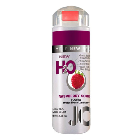 H2O Raspberry Sorbet Flavored Lubricant in 5.25oz/150ml