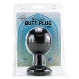 Round Butt Plug Large in Black