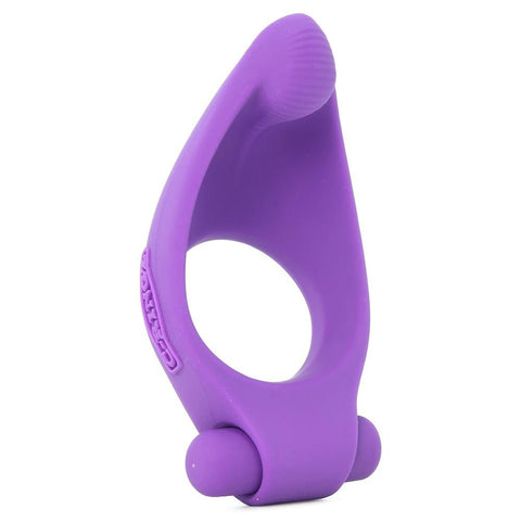 Vibrating Silicone Taint-alizer Cock Sling in Purple