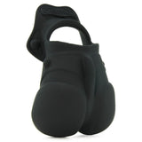 Rock Hard Ball Banger Silicone Ring in Black