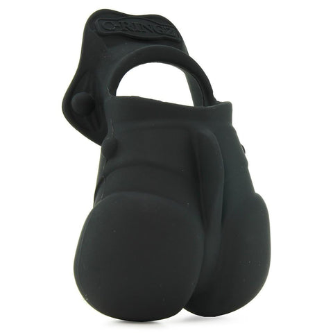 Rock Hard Ball Banger Silicone Ring in Black