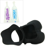 Rock Hard Ball Banger Silicone Ring in Black