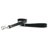 Bound Leather Leash in Black