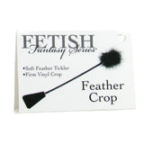 Fetish Fantasy Feather Crop in Black