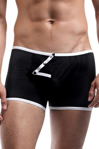 Black Fly Away Snap Pouch Sport Mesh Short in XL
