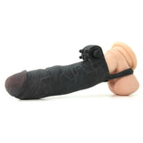 Vibrating Real Feel Fanta Flesh 2 Inch Extension in Black
