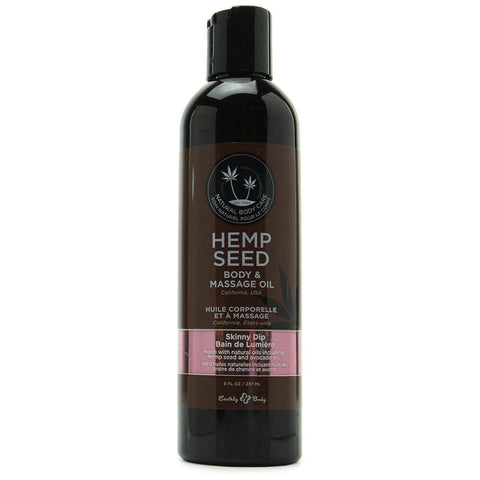 Hemp Seed Massage & Body Oil 8oz/236ml in Skinny Dip
