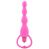Climax Silicone Vibrating Bum Beads in Pink