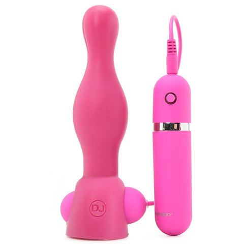 Platinum The Delight Vibrating Plug in Pink