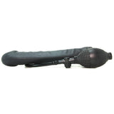 Inflatable Stud 9.5 Inch Dildo in Black