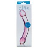 Double Trouble Purple Glass Dildo