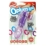 Opium Vibrating Pleasure Ring in Purple