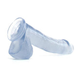 Basix 12 Inch Suction Base Dildo in Clear