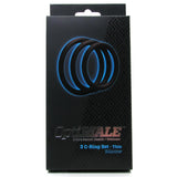Optimale Thin 3 C-Ring Set in Black