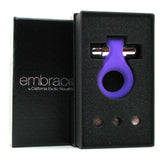 Embrace Lover's Silicone Vibrating Cock Ring in Purple