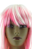 Courtney Wig in White with Pink