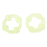 Island Rings Double Stacker Cock Ring Set in Glow in the Da