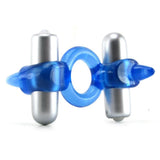 Spice It Up! Double Action Couples Cock Ring in Blue