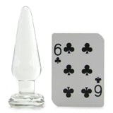 Blown Medium Spade Plug in Clear